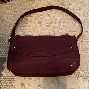 Vera Bradley burgundy shoulder bag